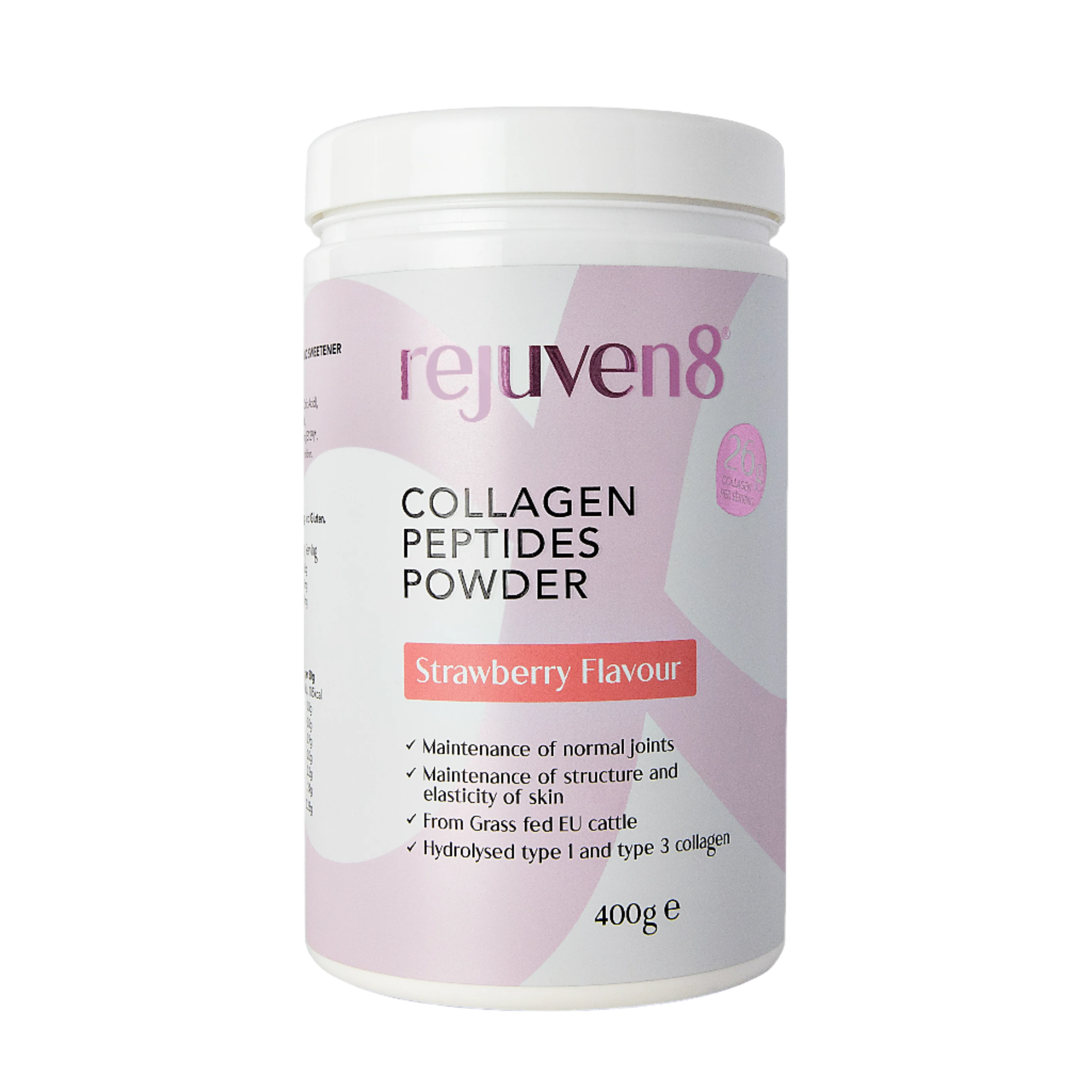 Strawberry Flavour Collagen Peptides Powder (14 Day Supply) 400g